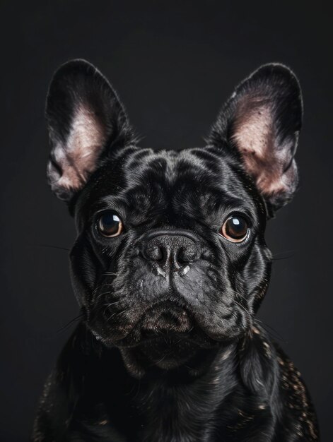 Photo portrait of a french bullldog dog photograph cute animal