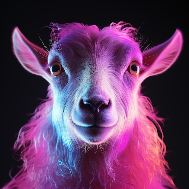 Portrait of a goat generated by ai