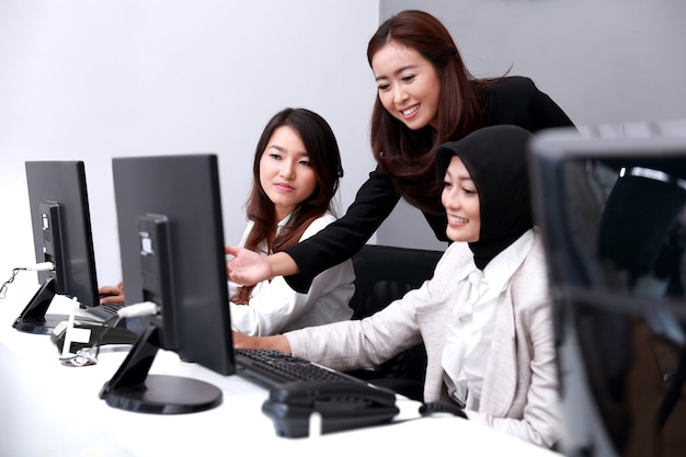 Portrait of a group of businesswomen meeting at office