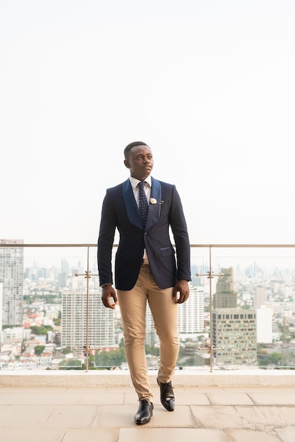 Portrait of handsome African businessman