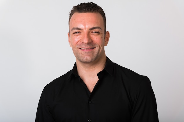 Portrait Of Handsome Businessman Smiling