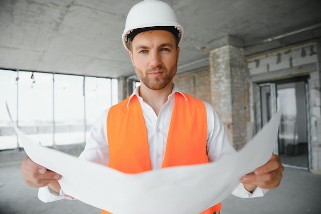 Portrait of an handsome engineer