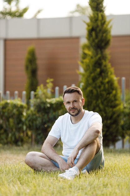 portrait of a handsome man in casual wear