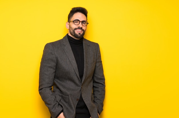 Portrait of  handsome man with beard