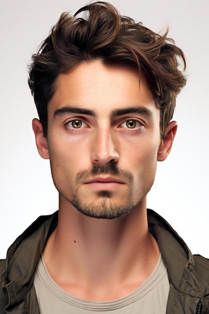 Portrait of a handsome young man Mens beauty fashion