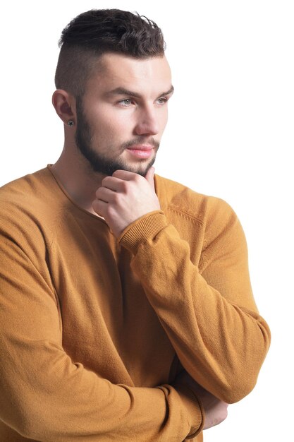 Portrait of handsome young man