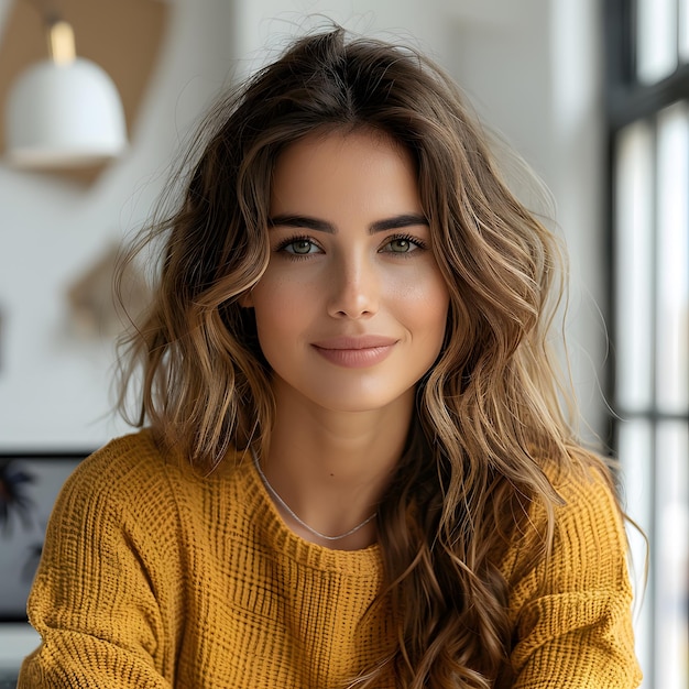 portrait of happy casual businesswoman with laptop sitting outside her office isolated on white