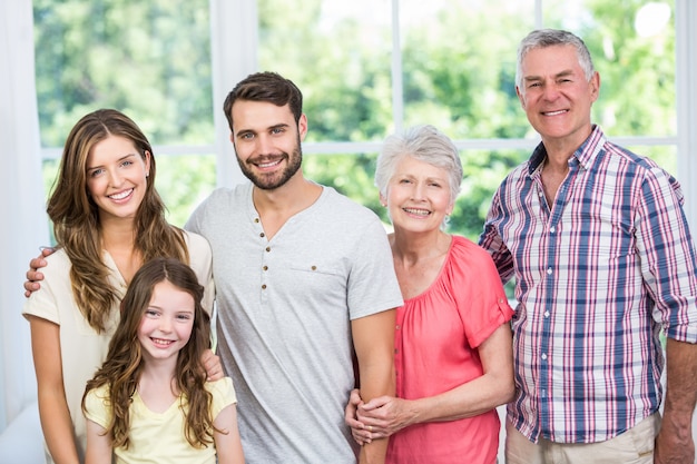 Portrait of happy family 