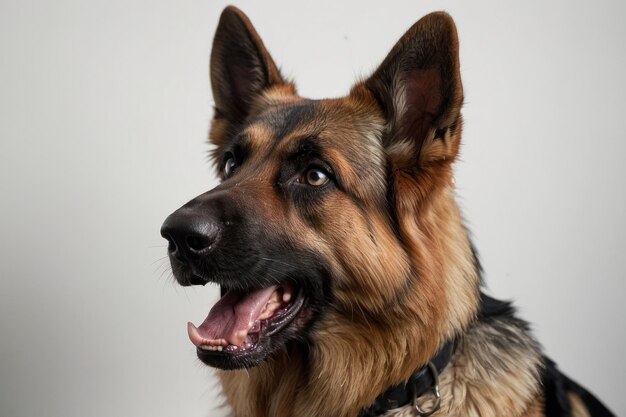 Portrait of a Happy German Shepherd