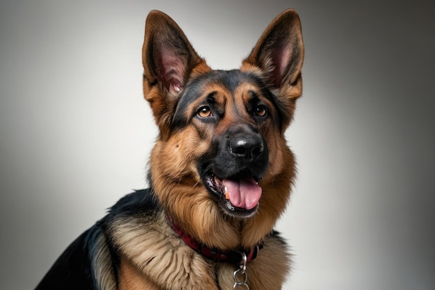 Portrait of a Happy German Shepherd