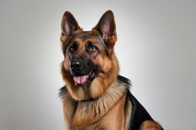 Portrait of a Happy German Shepherd