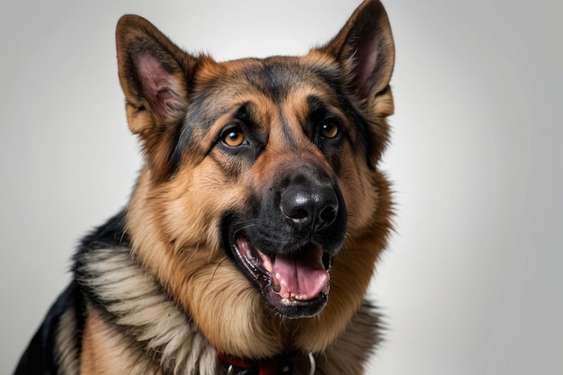 Portrait of a Happy German Shepherd