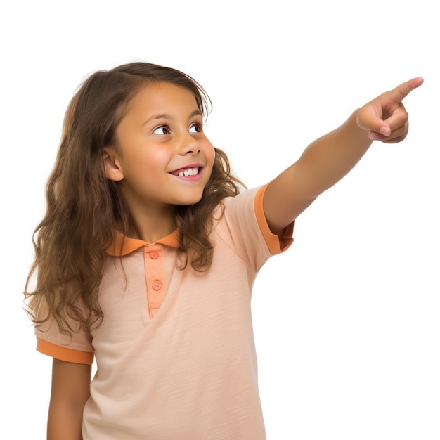 Portrait of a happy little girl showing ok gesture smiling