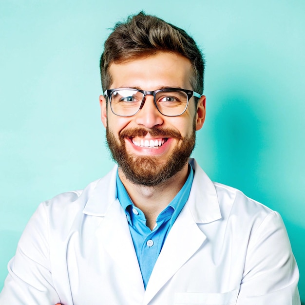 Portrait of a happy male dentist