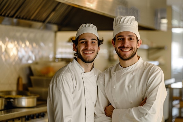 Portrait of happy multi ethnic business couple posing to camera