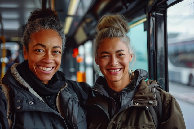 Portrait of happy multi ethnic business couple posing to camera