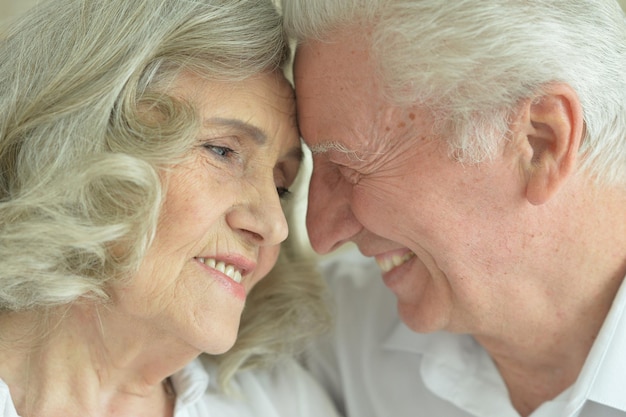 Portrait of happy senior couple