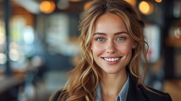 Portrait of happy woman