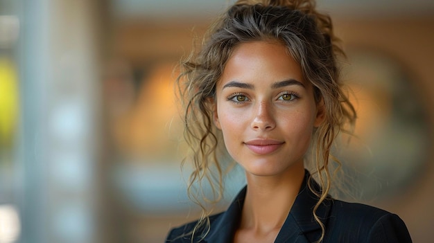 Portrait of happy woman