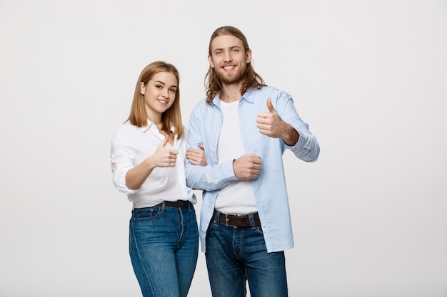 Portrait of Happy Young Couple 