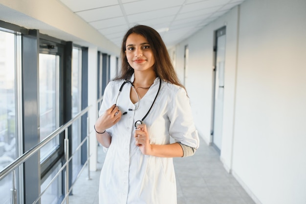 Portrait of indian female doctor