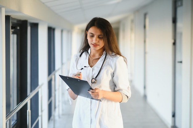 Portrait of indian female doctor