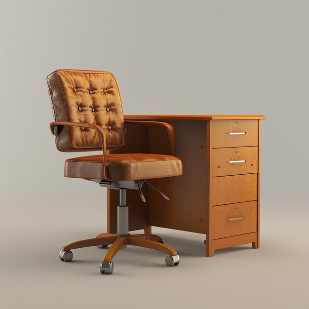 Photo portrait of isolated office furniture piece