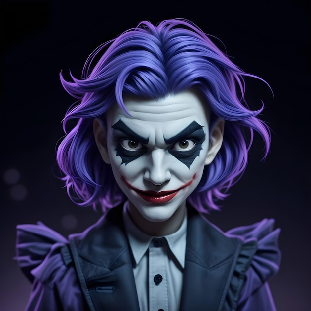 Photo portrait of a joker