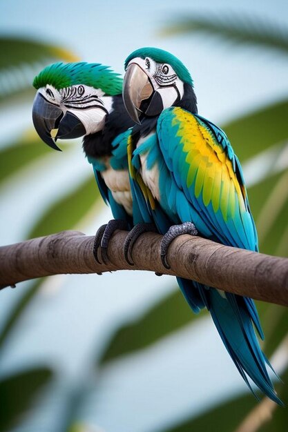 Portrait of a macaw Indonesia