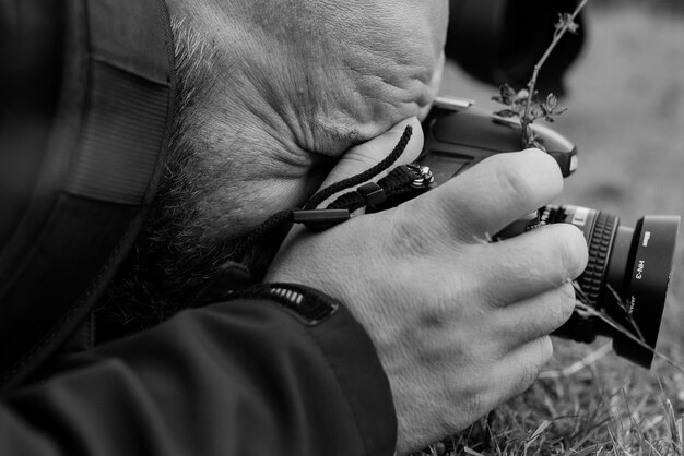 Portrait of a male photographer