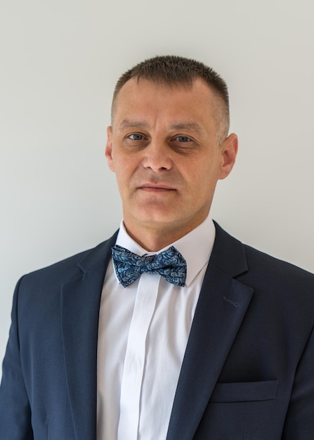 Portrait of a man dressed in a classic suit Business