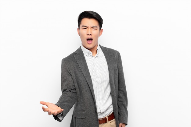 portrait of a man on a white background