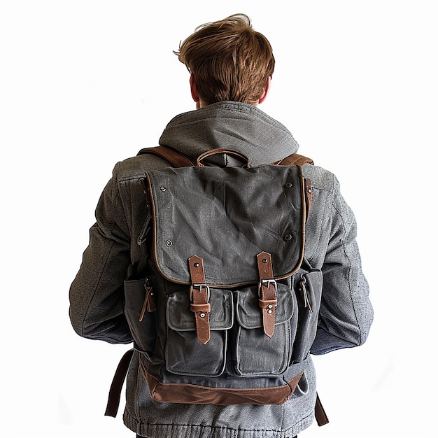 Portrait of a Man with a Backpack