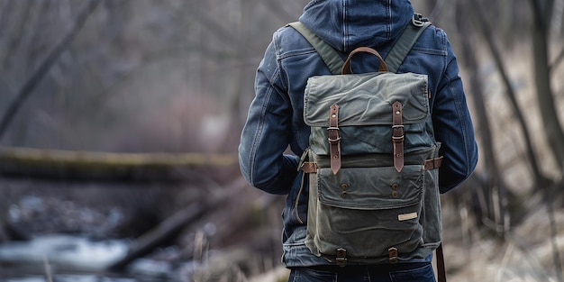 Portrait of a Man with a Backpack