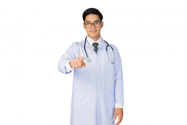 Portrait medical doctor with stethoscope