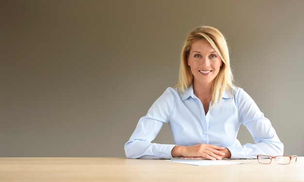 Portrait of middle-aged businesswoman