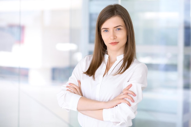 Portrait of modern business woman in the office