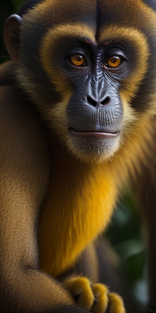 Portrait of monkey in the wild