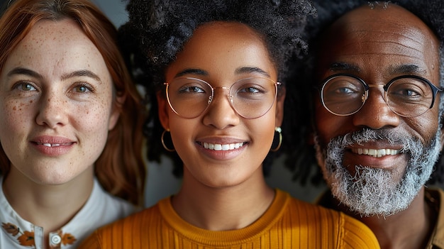 Portrait of Multicultural People of Different Ages