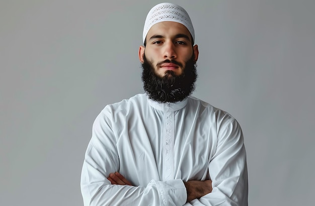 Photo portrait of a muslim man