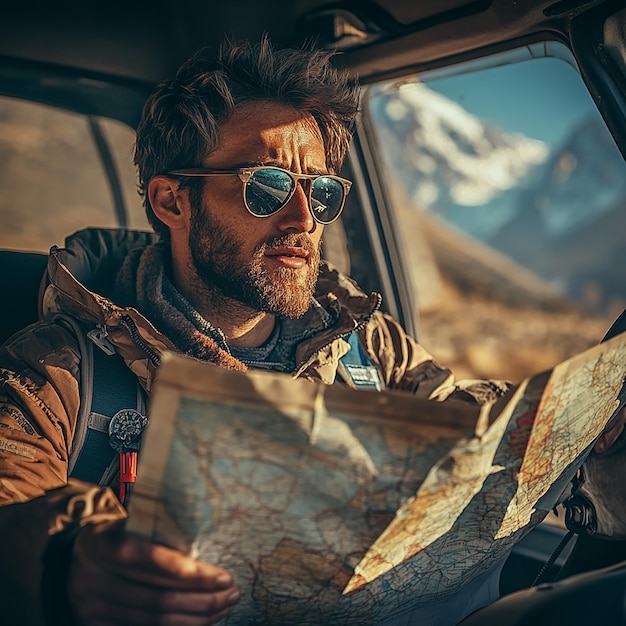 Photo portrait of an offroad adventurer