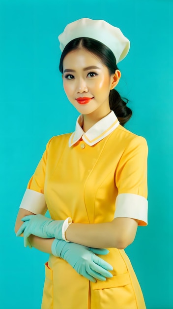 portrait photo of Indonesian nurse