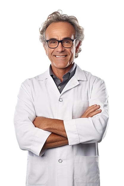 portrait photo of a realistic smiling Scientist