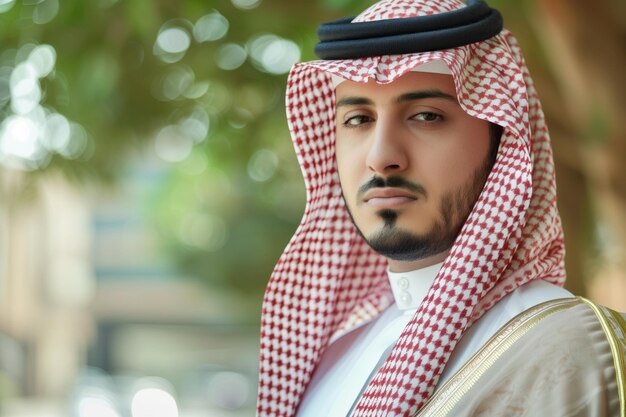 Portrait Photo of a Saudi Businessman Generative AI