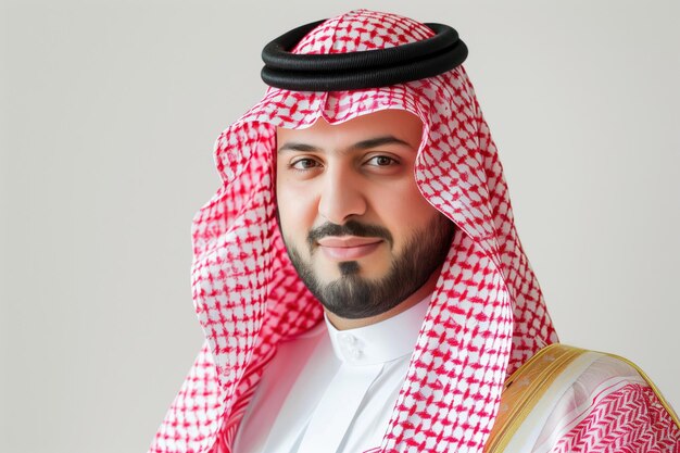 Portrait Photo of a Saudi Businessman Generative AI