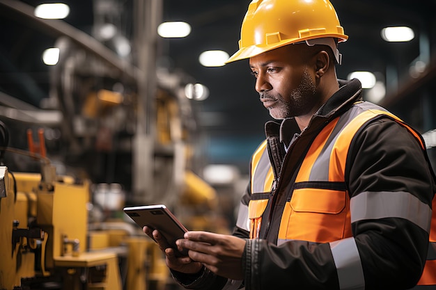 Portrait Photograph of Professional Heavy Industry Engineer