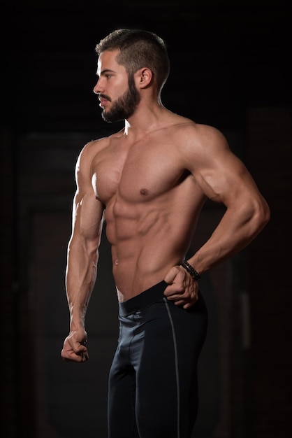 Portrait Of A Physically Fit Muscular Model