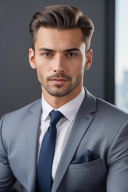 Portrait of professional and elegant businessman