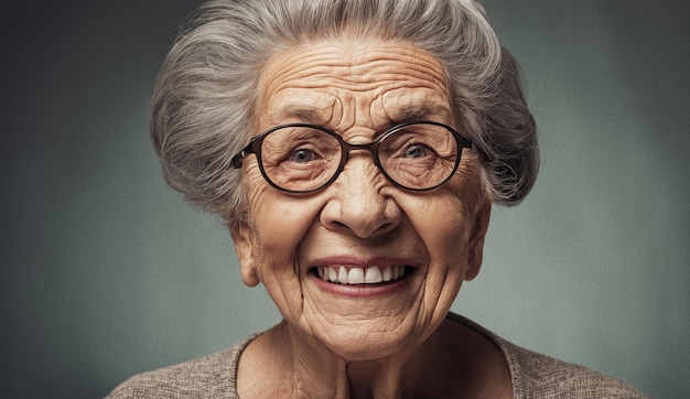 portrait of a senior old woman closeup happysmilesadfunny elderly woman grandmother portrait