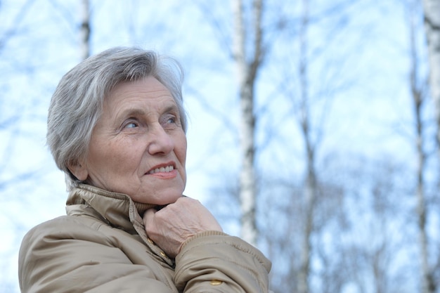 Portrait of a senior woman